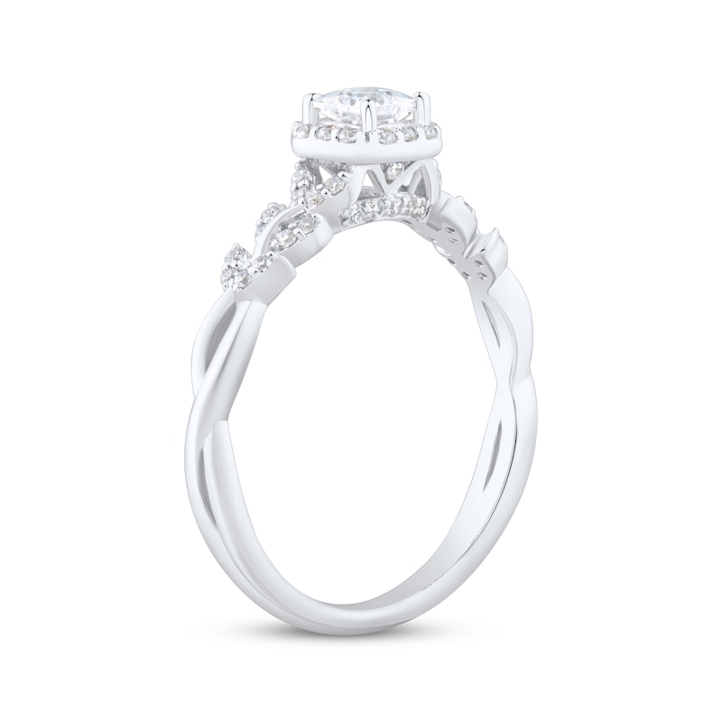 Main Image 2 of Adore Princess-Cut Diamond Engagement Ring 1/2 ct tw 14K White Gold