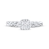 Thumbnail Image 3 of Adore Princess-Cut Diamond Engagement Ring 1/2 ct tw 14K White Gold