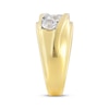 Thumbnail Image 2 of Men's Adore Lab-Grown Diamonds Three-Stone Wedding Band 1-1/2 ct tw 14K Yellow Gold