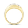 Thumbnail Image 3 of Men's Adore Lab-Grown Diamonds Three-Stone Wedding Band 1-1/2 ct tw 14K Yellow Gold