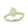 Thumbnail Image 1 of Adore Marquise-Cut Diamond Halo Engagement Ring 1 ct tw 14K Yellow Gold