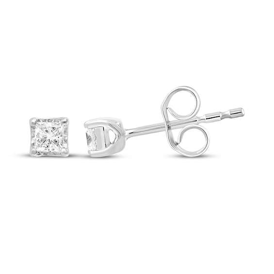 Radiant Reflections Princess-Cut Diamond Solitaire Stud Earrings 1/5 ct tw Sterling Silver (J/I3)