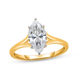 Adore Lab-Grown Diamonds Certified Marquise-Cut Solitaire Engagement Ring 2 ct tw 14K Yellow Gold (F/VS2)