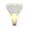 Thumbnail Image 3 of Men's Baguette & Round-Cut Diamond Ring 3 ct tw 10K Yellow Gold