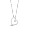 Thumbnail Image 2 of Hallmark Diamonds Swirling Hearts Gift Set 1/8 ct tw Sterling Silver 18"