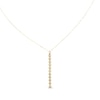 Diamond-Cut Sunburst Vertical Bar Necklace 14K Yellow Gold 18