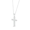 Thumbnail Image 1 of Diamond Cross Necklace 1/15 ct tw Sterling Silver 18”