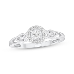 Diamond Engagement Ring 1/6 ct tw 10K White Gold