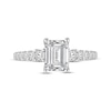 Thumbnail Image 3 of Lab-Grown Diamonds Emerald-Cut Engagement Ring 2 ct tw 14K White Gold