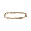 Thumbnail Image 1 of Mariner Chain Bracelet 7mm Hollow 10K Yellow Gold 8.5"