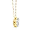 Thumbnail Image 2 of Memories, Moments, Magic Diamond Three-Stone Horizontal Necklace 1/2 ct tw 10K Yellow Gold 18.5"