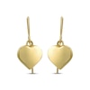 Thumbnail Image 2 of Hollow Heart Drop Earrings 14K Yellow Gold