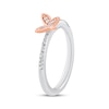 Thumbnail Image 2 of Diamond Butterfly Ring 1/15 ct tw Sterling Silver & 10K Rose Gold