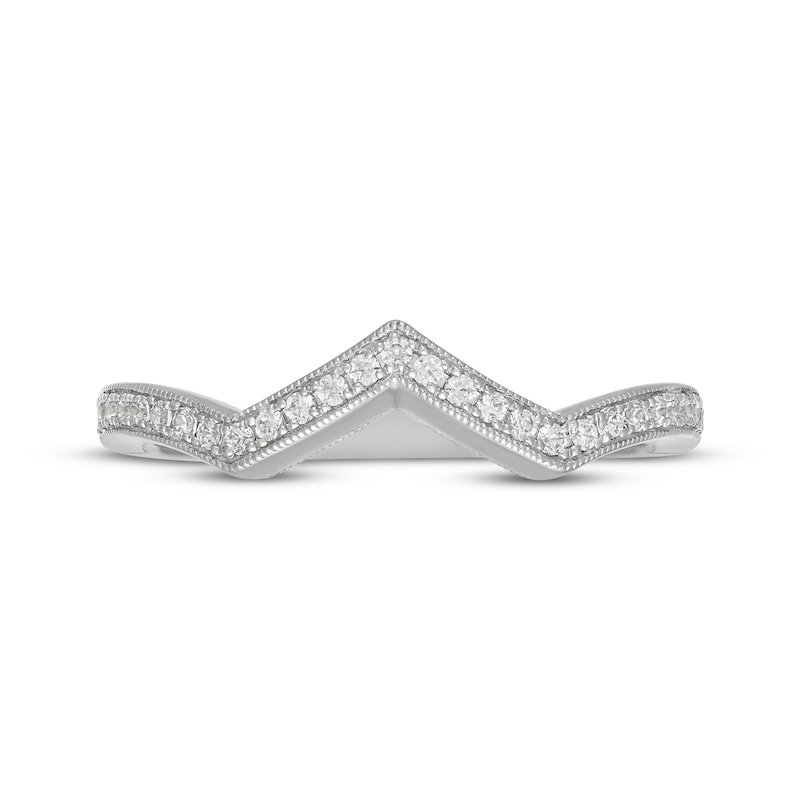 Main Image 6 of Neil Lane Diamond Chevron Wedding Band 1/5 ct tw 14K White Gold