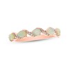 Thumbnail Image 1 of Pear-Shaped Natural Opal & Diamond Ring 1/15 ct tw 10K Rose Gold