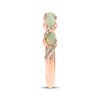 Thumbnail Image 2 of Pear-Shaped Natural Opal & Diamond Ring 1/15 ct tw 10K Rose Gold