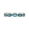 Thumbnail Image 3 of London Blue Topaz & Diamond Ring 1/10 ct tw 10K Yellow Gold