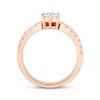 Thumbnail Image 2 of Adore Round-Cut Diamond Chevron Bridal Set 7/8 ct tw 14K Rose Gold