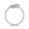 Thumbnail Image 2 of Cirari Couture Princess-Cut Diamond Bypass Ring 3/4 ct tw 14K White Gold