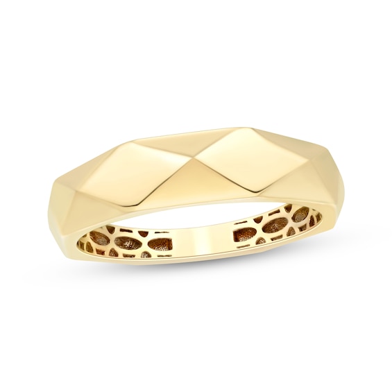 Geometric Ring 10K Yellow Gold