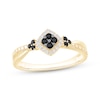 Thumbnail Image 1 of Black & White Diamond Ring 1/5 ct tw 10K Yellow Gold
