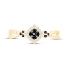 Thumbnail Image 3 of Black & White Diamond Ring 1/5 ct tw 10K Yellow Gold
