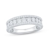 Thumbnail Image 1 of Adore Three-Row Diamond Anniversary Ring 1/2 ct tw 14K White Gold