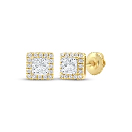 KAY Princess-Cut Lab-Grown Diamond Stud Earrings 1/2 ct tw 14K White Gold (F/VS2)