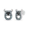 Thumbnail Image 1 of Disney Treasures Monsters, Inc. "Sulley" Swiss Blue Topaz & Diamond Accent Stud Earrings Sterling Silver