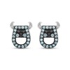 Thumbnail Image 2 of Disney Treasures Monsters, Inc. "Sulley" Swiss Blue Topaz & Diamond Accent Stud Earrings Sterling Silver