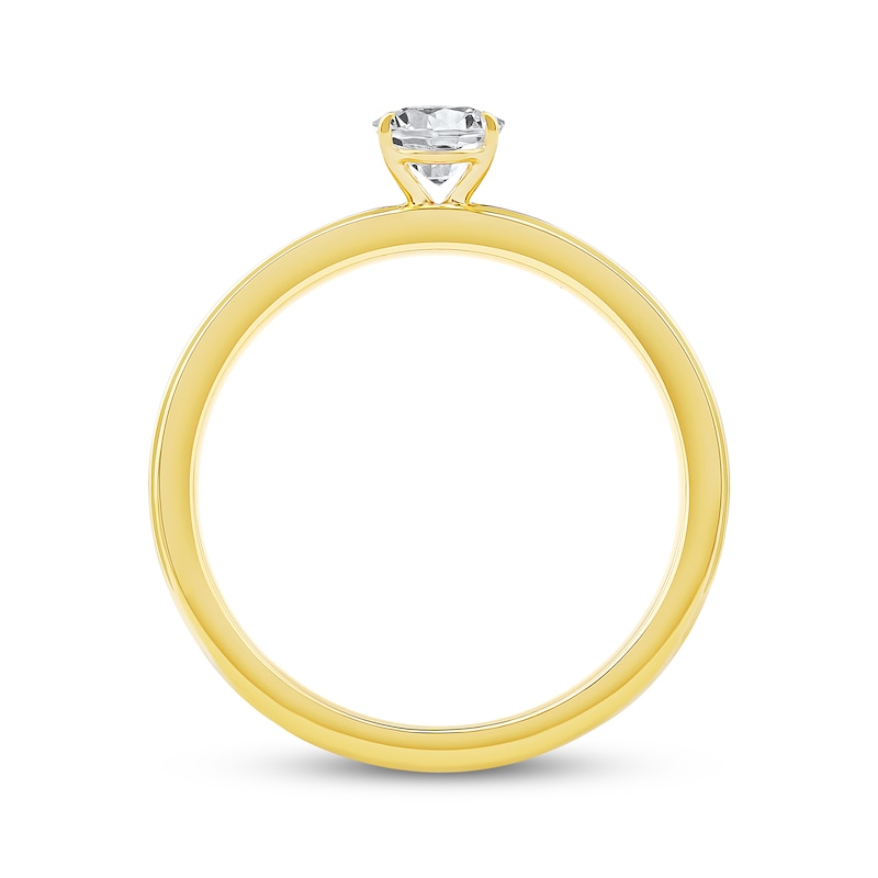 Main Image 3 of Adore Lab-Grown Diamonds Oval-Cut Solitaire Ring 1/2 ct tw 14K Yellow Gold (F/VS2)