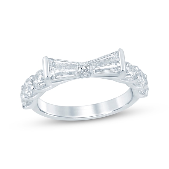 KAY Bow Collection Baguette & Round-Cut Lab-Grown Diamond Anniversary Ring 2 ct tw 14K White Gold