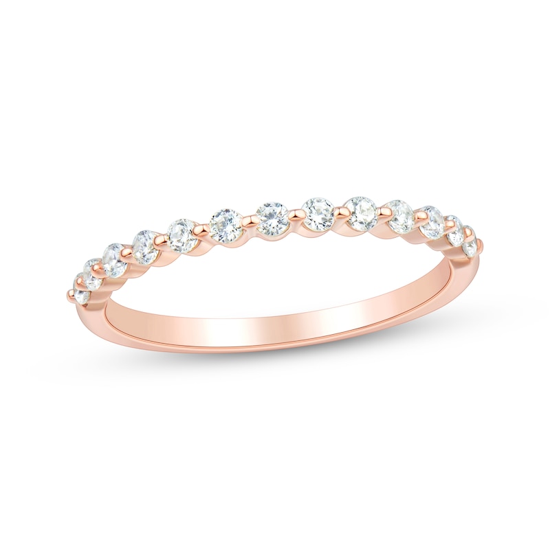 Main Image 1 of Adore Diamond Anniversary Ring 1/4 ct tw 10K Rose Gold