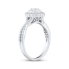 Thumbnail Image 2 of Adore Round-Cut Diamond Double Halo Engagement Ring 1/3 ct tw 10K White Gold