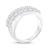Thumbnail Image 2 of Adore Diamond Two-Row Curve Crossover Ring 1/4 ct tw 10K White Gold