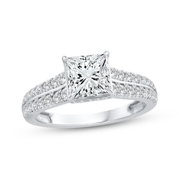 Adore Lab-Grown Diamonds Princess-Cut Engagement Ring 2 ct tw 14K White Gold