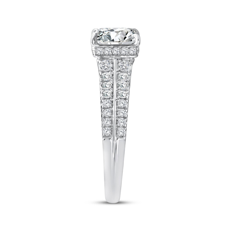 Main Image 2 of Adore Lab-Grown Diamonds Princess-Cut Engagement Ring 2 ct tw 14K White Gold