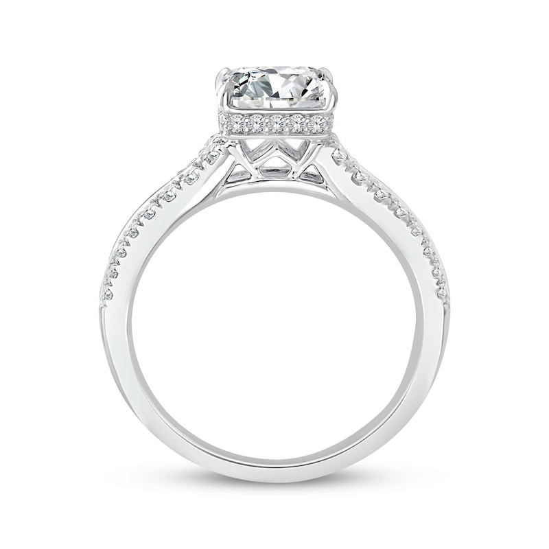 Main Image 3 of Adore Lab-Grown Diamonds Princess-Cut Engagement Ring 2 ct tw 14K White Gold