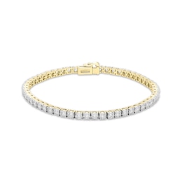 Diamond Tennis Bracelet 2 ct tw 10K Yellow Gold 7"