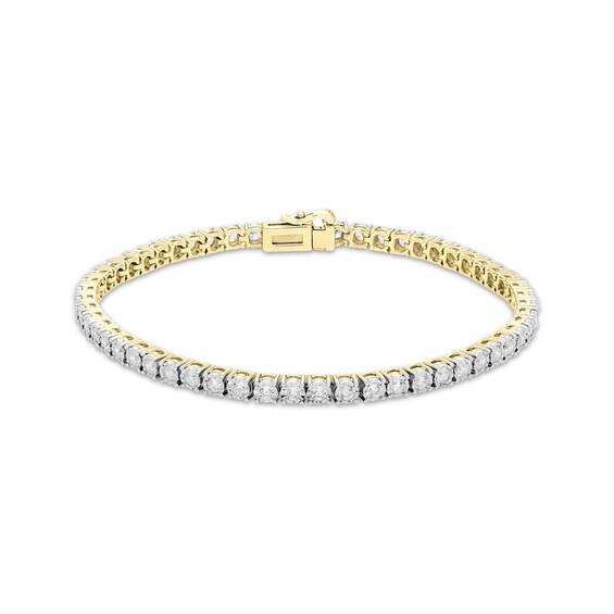 Diamond Tennis Bracelet 2 ct tw 10K Yellow Gold 7"