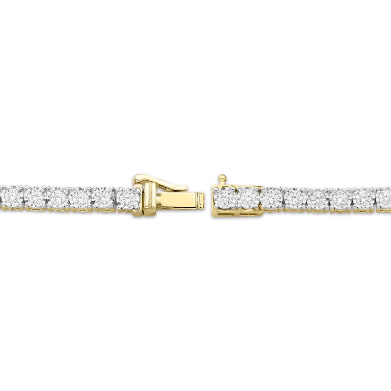Main Image 3 of Diamond Tennis Bracelet 2 ct tw 10K Yellow Gold 7"