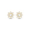 Thumbnail Image 2 of KAY Lab-Grown Diamonds Flower Stud Earrings 1/2 ct tw 10K Yellow Gold