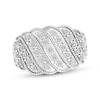 Thumbnail Image 1 of Diamond Milgrain Swirl Fashion Ring 1/4 ct tw Sterling Silver