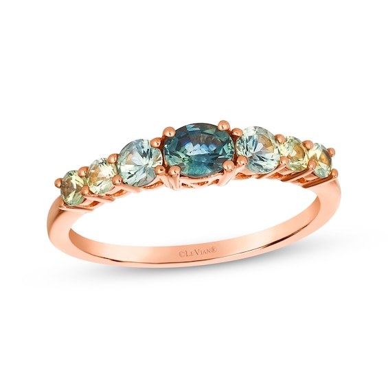 Le Vian Montana Sapphire Ombré Ring 14K Strawberry Gold