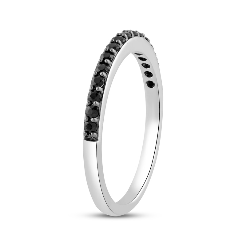 Main Image 2 of Black Onyx Stackable Ring Sterling Silver