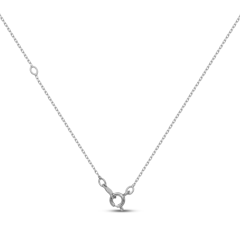 Main Image 4 of Cultured Pearl Necklace Sterling Silver 18"