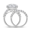 Thumbnail Image 2 of Adore Lab-Grown Diamonds Round-Cut Halo Bridal Set 4 ct tw 10K White Gold