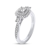 Thumbnail Image 2 of THE LEO Diamond Princess-Cut Double Halo Engagement Ring 3/4 ct tw 14K White Gold
