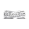 Thumbnail Image 3 of THE LEO Diamond Crisscross Anniversary Ring 3/4 ct tw 14K White Gold