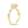 Thumbnail Image 2 of THE LEO Legacy Lab-Grown Diamond Marquise-Cut Halo Engagement Ring 1 ct tw 14K Yellow Gold